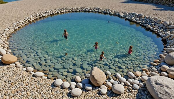 Baignade en lagon : eaux cristallines, plages de galets et activités avec le camping le lagon d'argelès