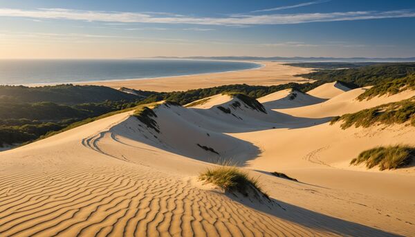 Panorama depuis la dune du pilat : vues imprenables, lumières changeantes avec le domaine des oréades
